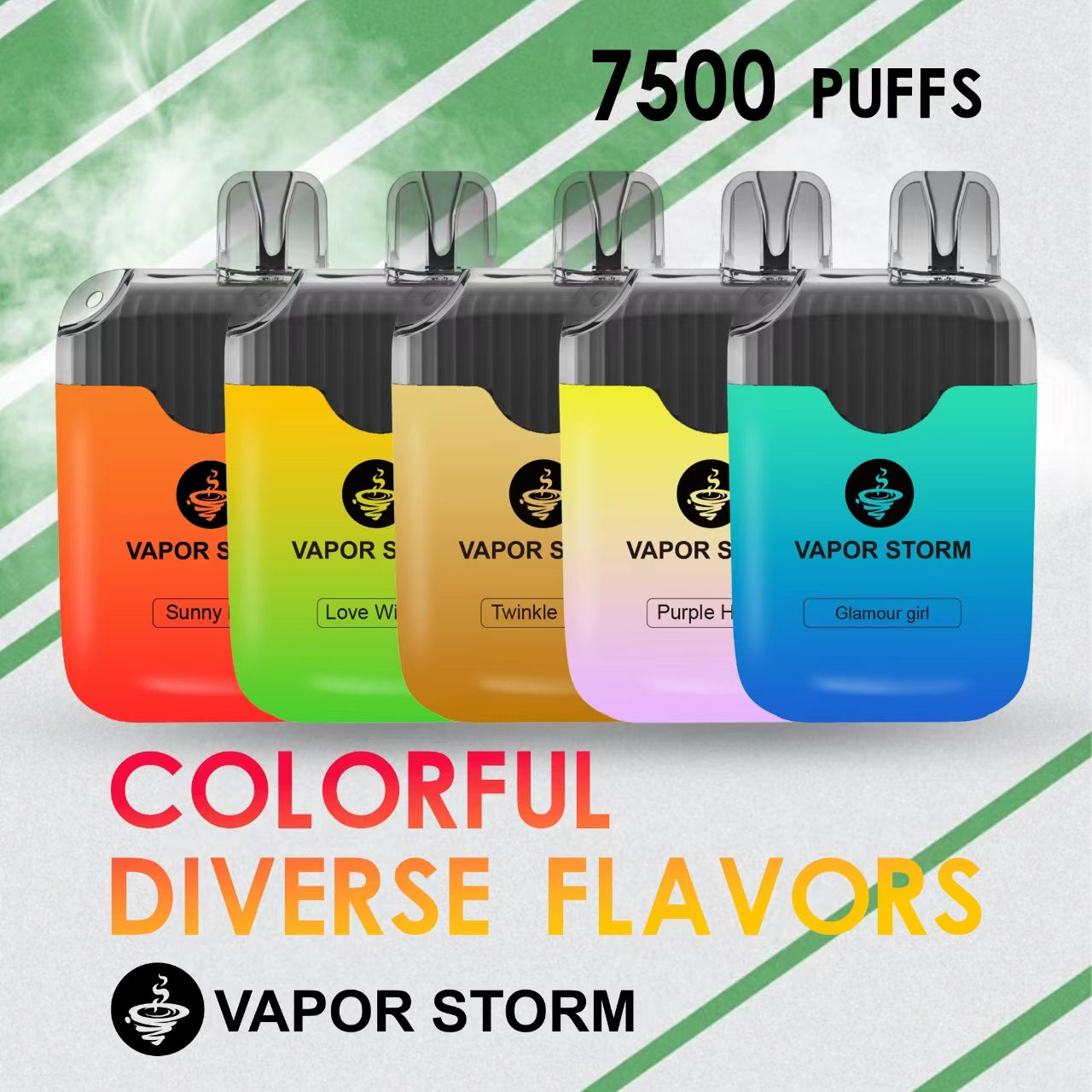 風暴拋棄式7500口 超大容量  VAPOR STORM一次性電子煙 可充電 台灣現貨-VAKAVAPE糖果屋 - VAKA Vape糖果屋