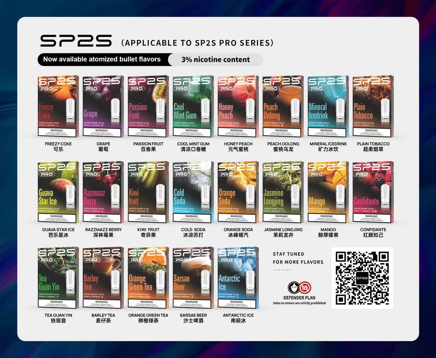 SP2S Pro煙彈 適配一代主機  一盒3顆 台灣現貨 - VAKA Vape糖果屋